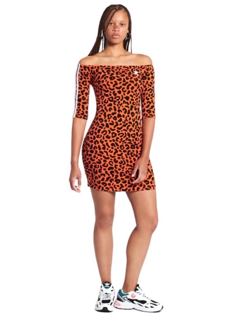 ADIDAS Originals Rich Mnisi leopard print mini dress🔥🔥 - Picture 6 of 10